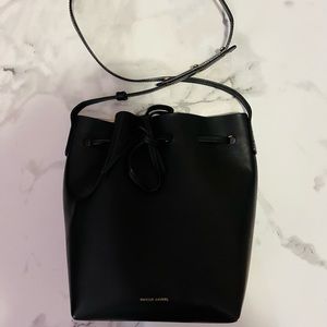 Mansur Gavriel Mini Bucket Bag RARE COLORWAY (black/rosa)